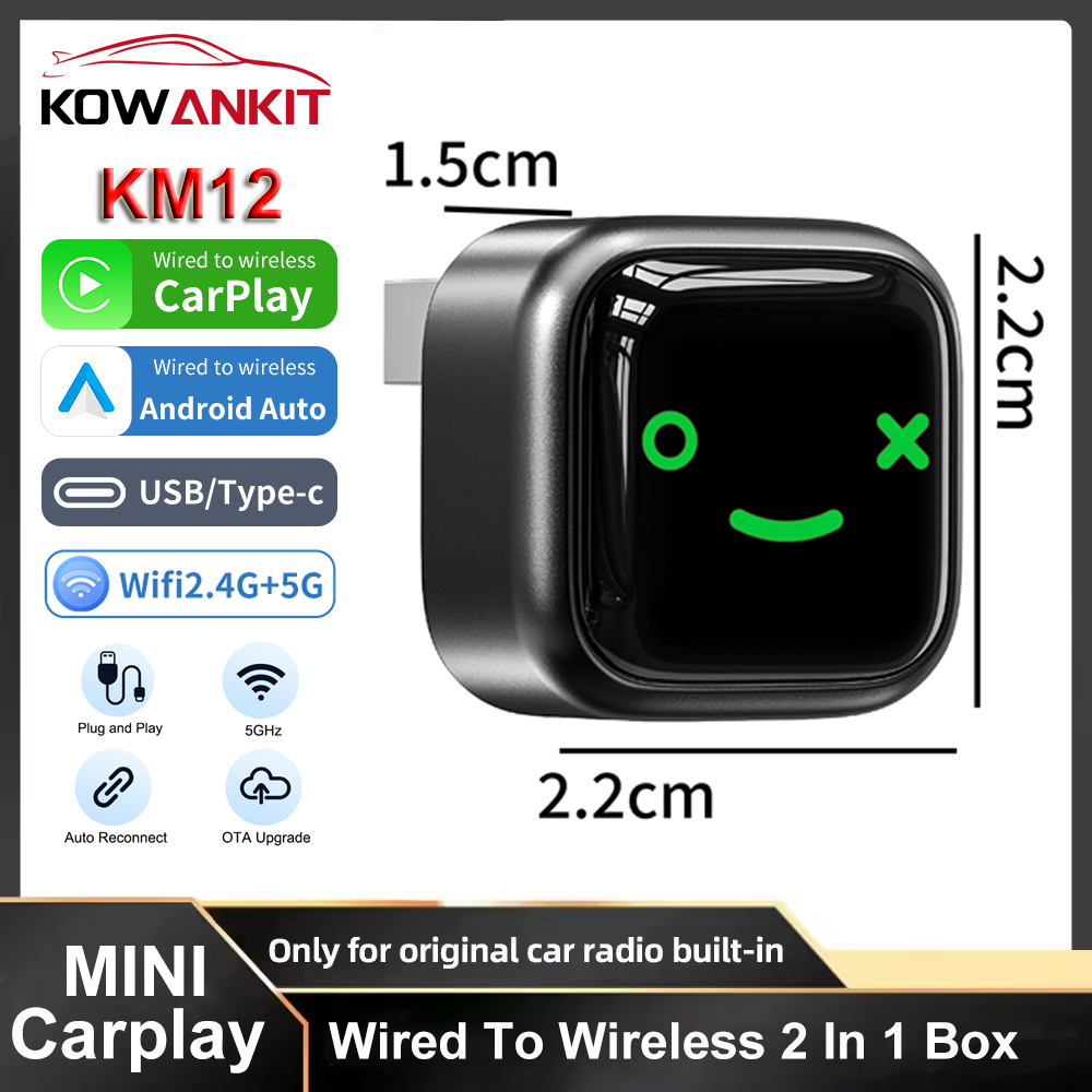 Car Accessories Online - محول كاربلاي لاسلكي 2 في 1