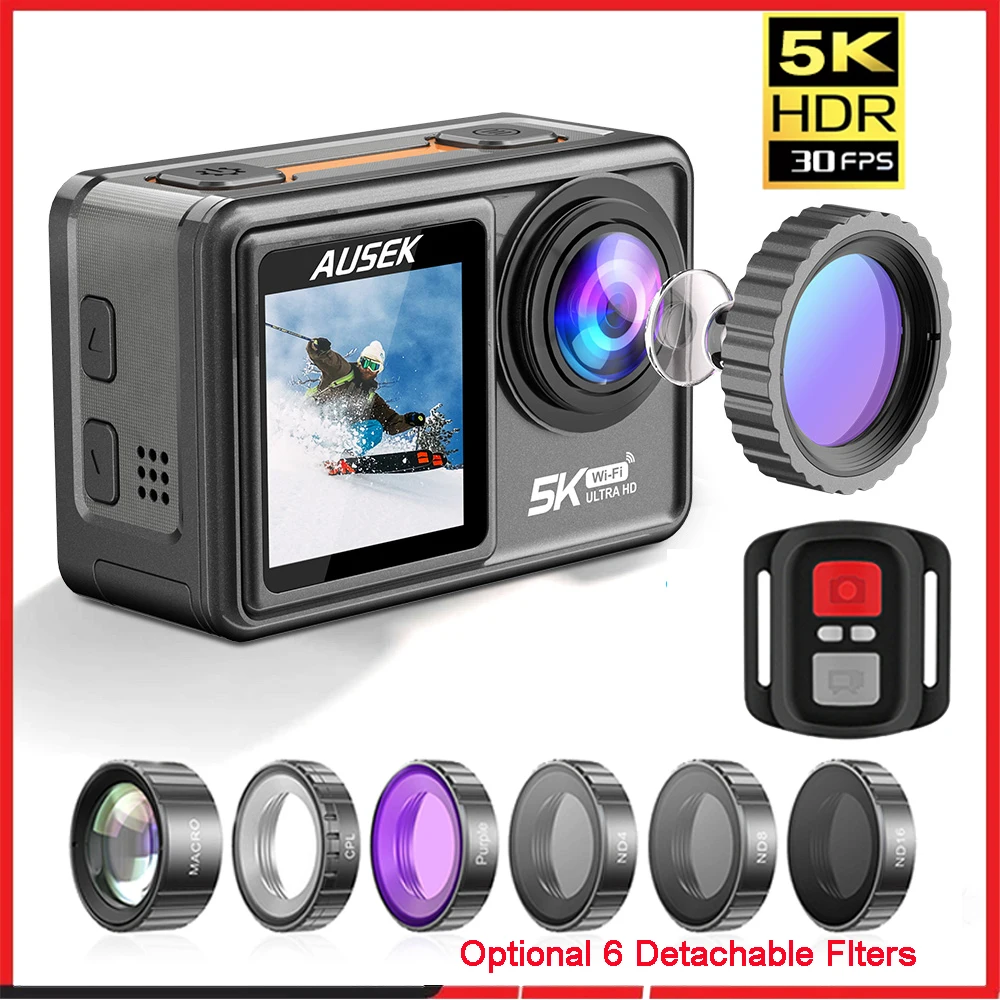 Car Accessories Online - كاميرا أكشن AUSEK M81TR بدقة 5K