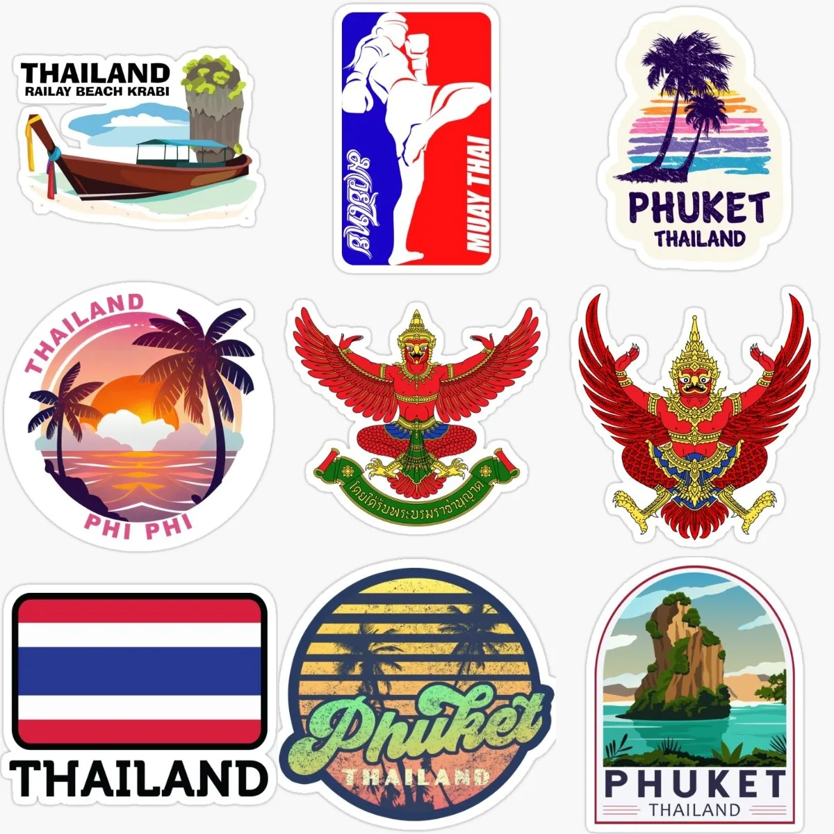 Car Accessories Thailand - T تايلاند العلم المشهد شعار الملحقات