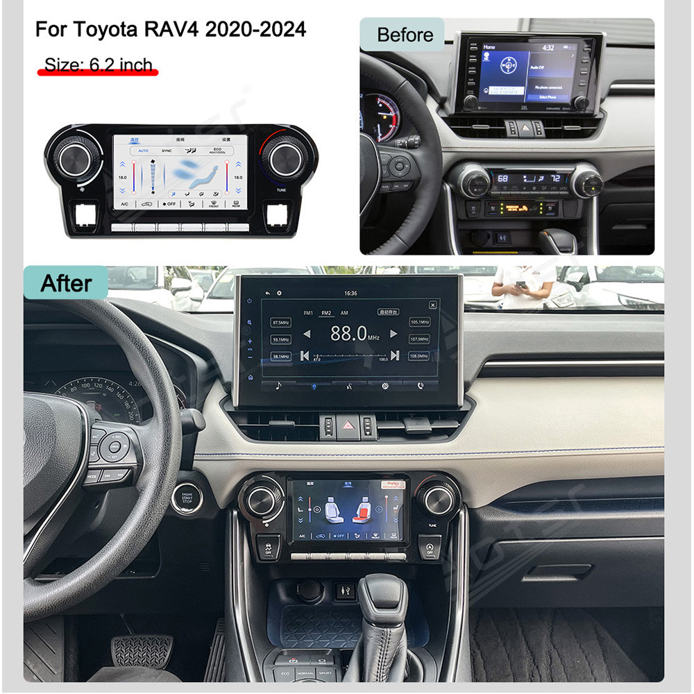 Car Accessories Website - اللمس والزر التحكم المزدوج لوحة التيار