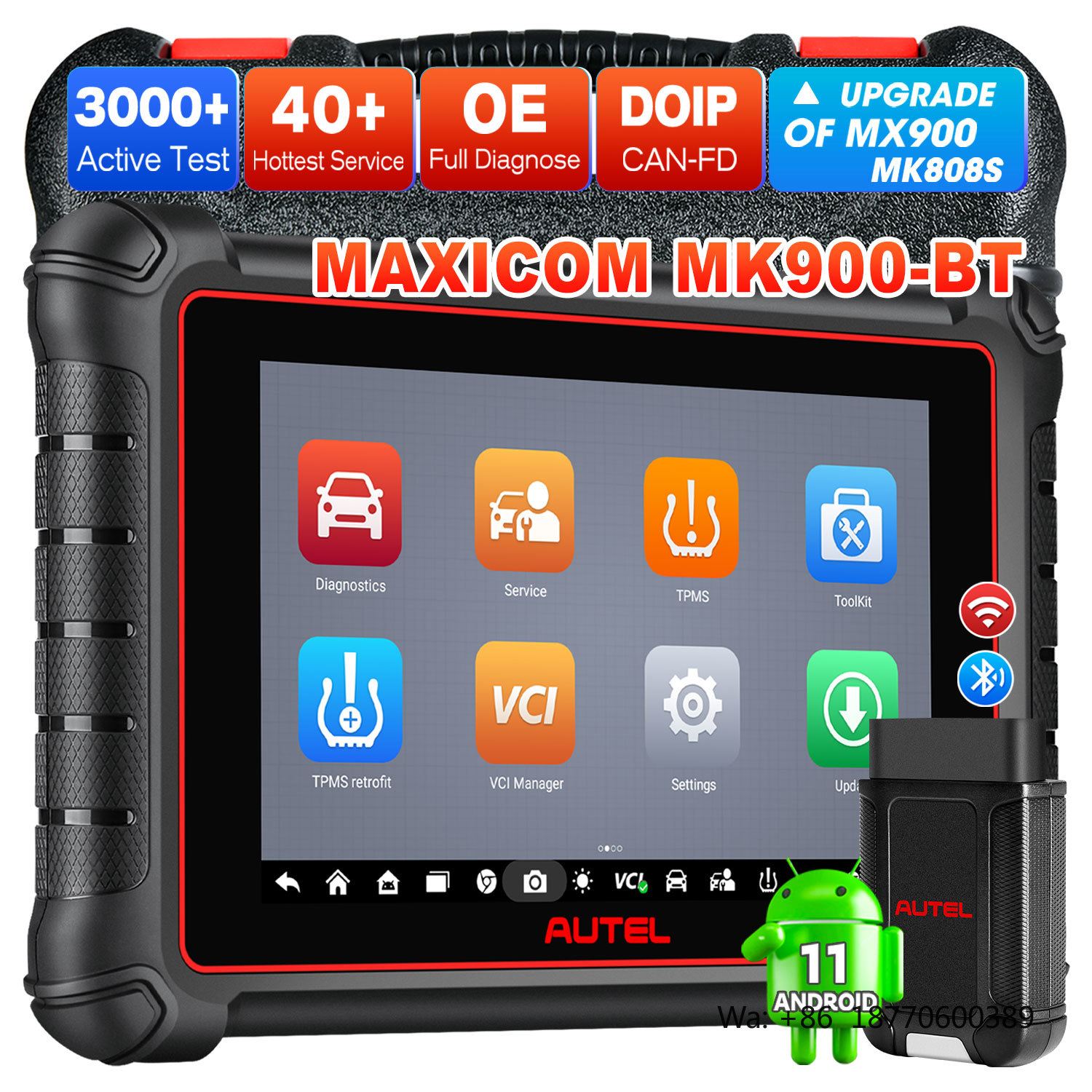 Obd2 Scanner - أداة تشخيص السيارات Autel MaxiCOM MK900