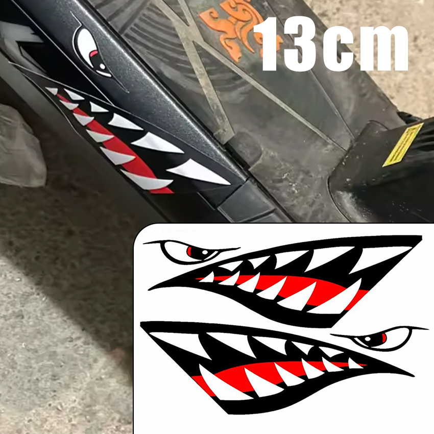 Car Accessories Jdm - ملصق سيارة على شكل فم سمكة