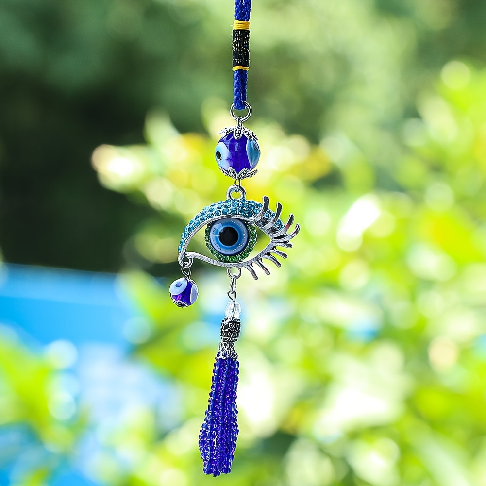 Car Accessories Evil Eye - قطعة واحدة من تعليقة سيارة بتصميم