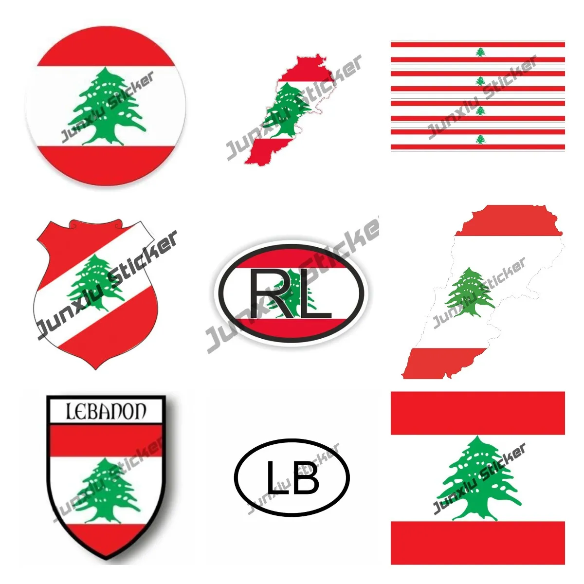 Car Accessories Lebanon - لبنان ملصق مائي اكسسوارات السيارات خريطة