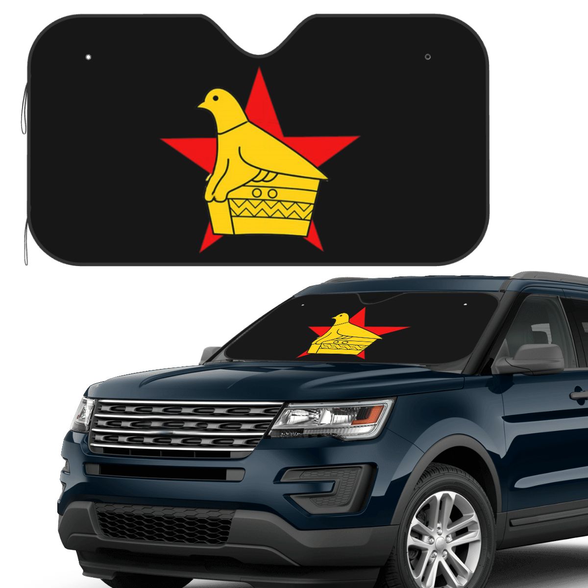 Car Accessories Zimbabwe - زيمبابوي لوحة الكريكيت ملصق مخصص ظلة