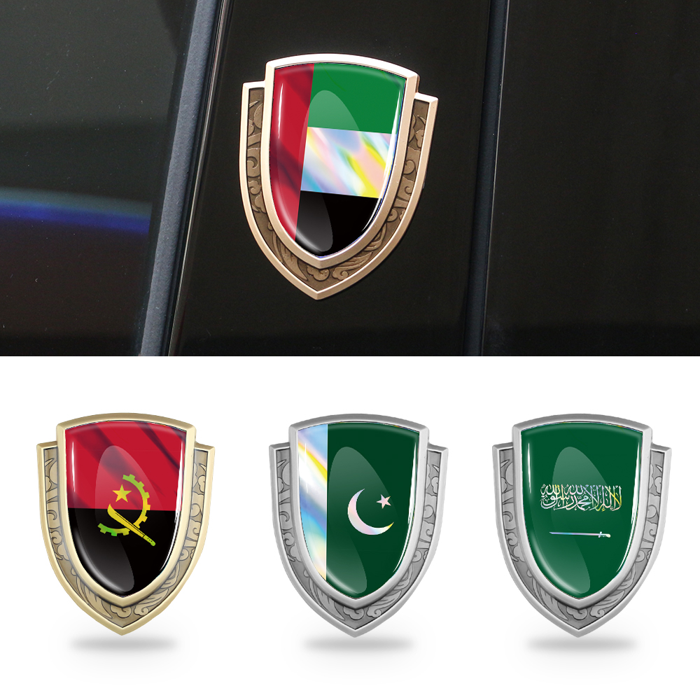 Car Accessories Uae - ملصق زخرفي ثلاثي الأبعاد من المعدن