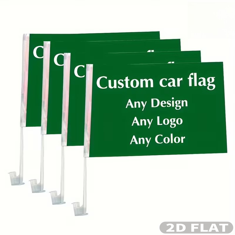 Car Accessories Banner - علم سيارة مسطح ثنائي الأبعاد مخصص
