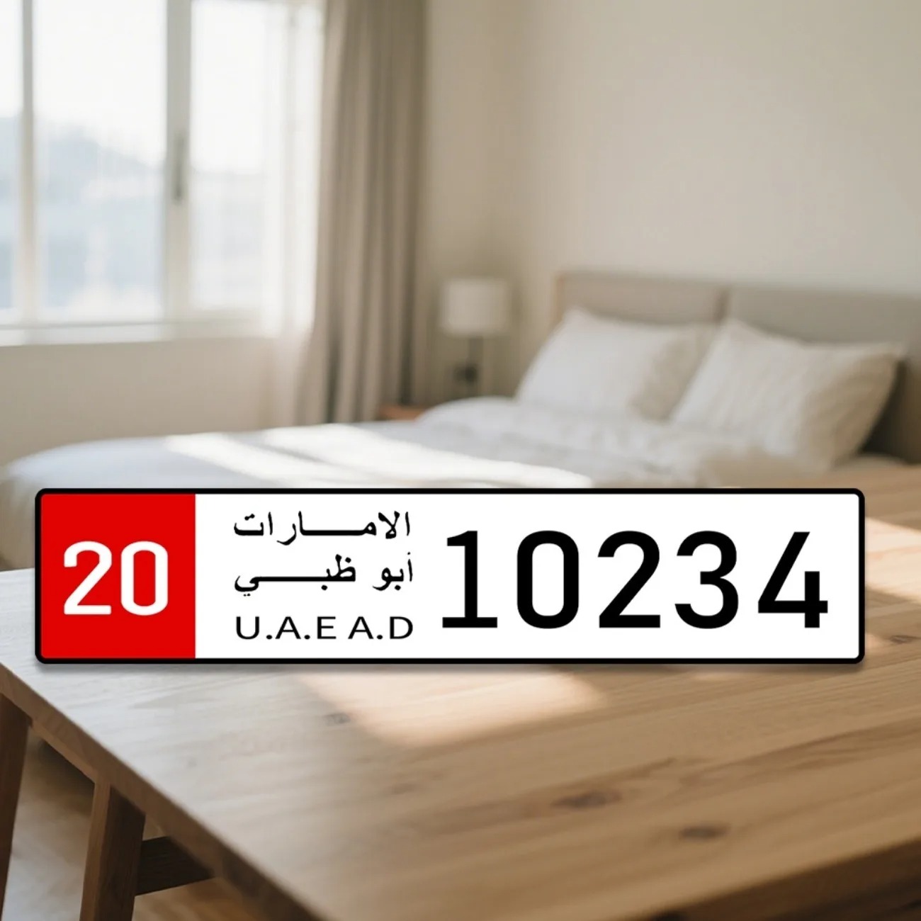 لوحة ترخيص مخصصة لشخصية أبو ظب - مراجعة Car Accessories Uae وسعره