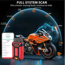 جهاز تشخيص الدراجات النارية JD - مراجعة Obd2 Scanner وسعره