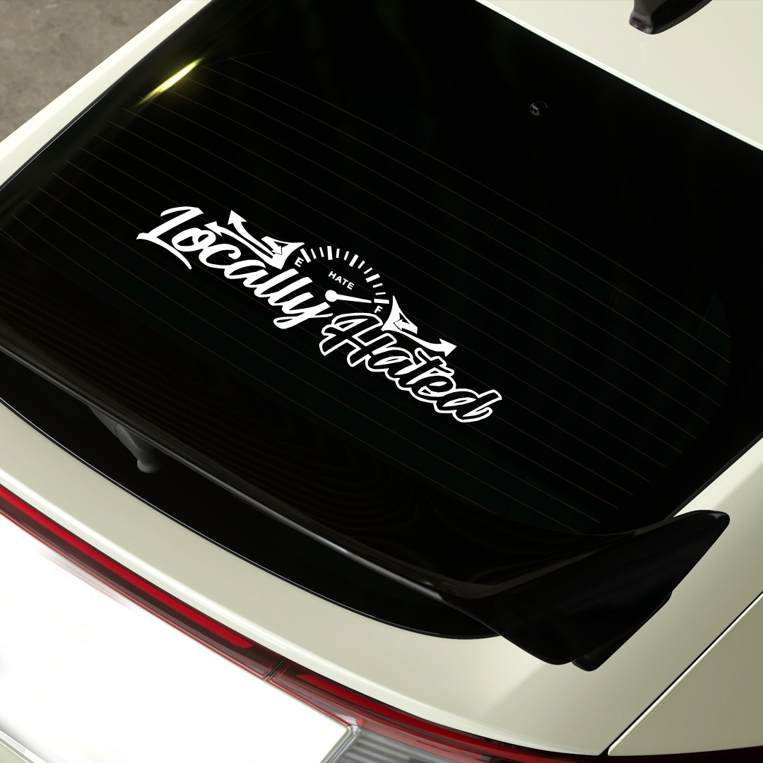 JDM نافذة السيارة الخلفية ملصق - مراجعة Car Accessories Banner وسعره