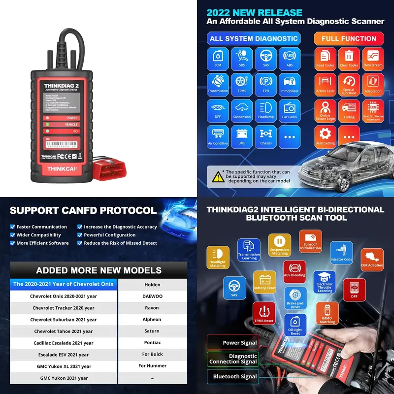 أداة تشخيص Thinkdiag 2، ماسح ض - مراجعة Obd2 Scanner وسعره