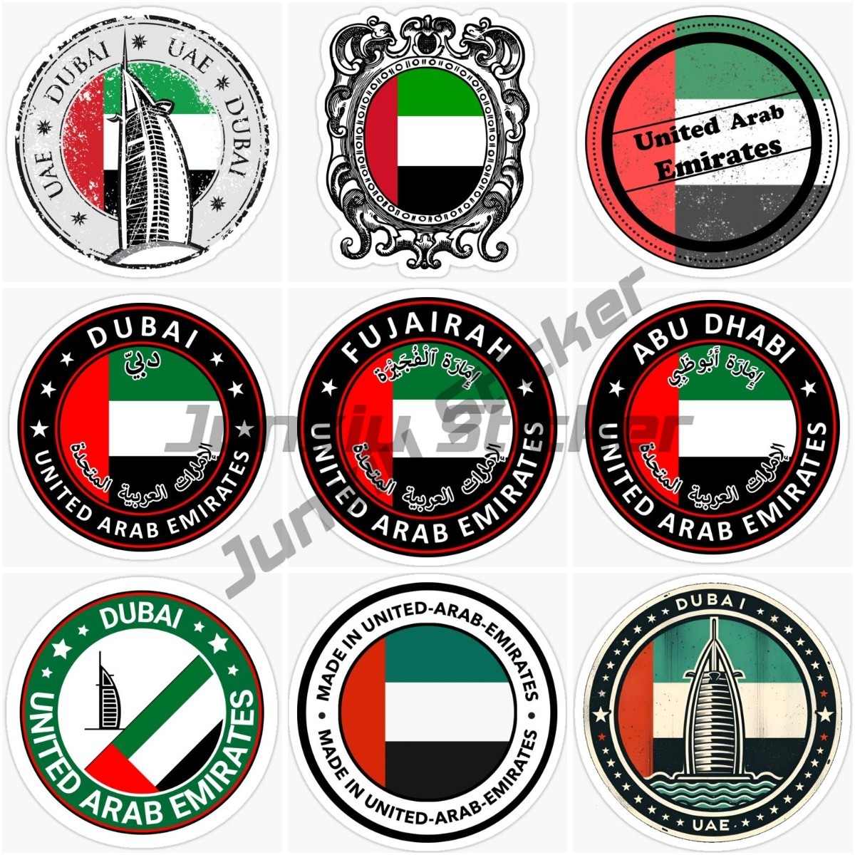 ملصق دائري لعلم الإمارات العرب - مراجعة Car Accessories Uae وسعره