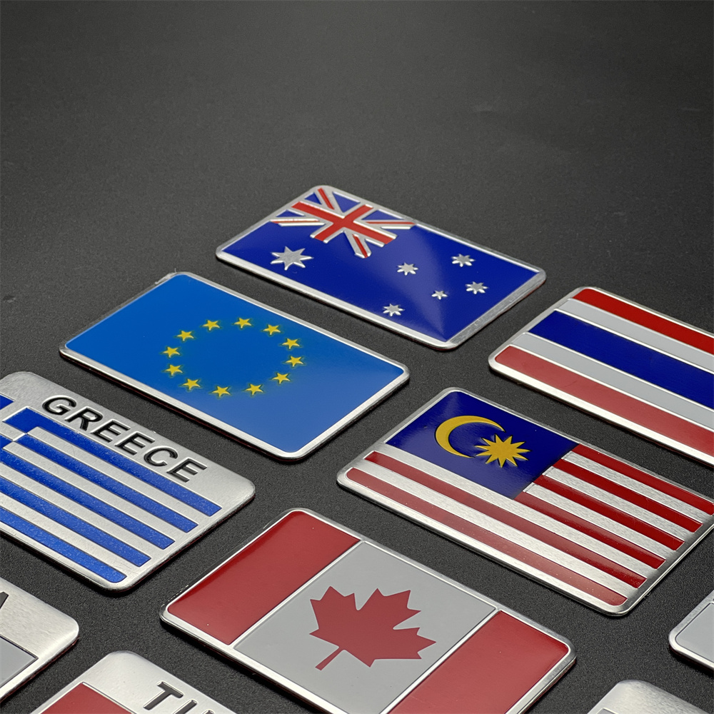 ملصق ألومنيوم للعلم الوطني: ال - مراجعة Car Accessories Uae وسعره
