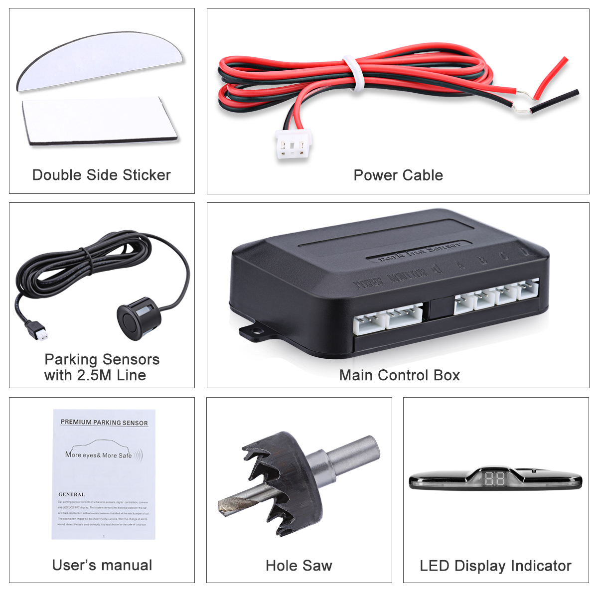 طقم رادار عكسي للسيارة نظام اس - مراجعة Car Accessories Online وسعره