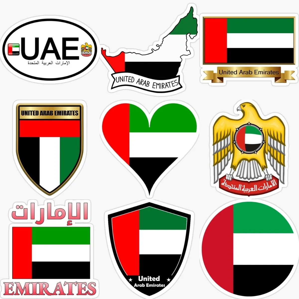 ملصق خريطة علم الإمارات العربي - مراجعة Car Accessories Uae وسعره