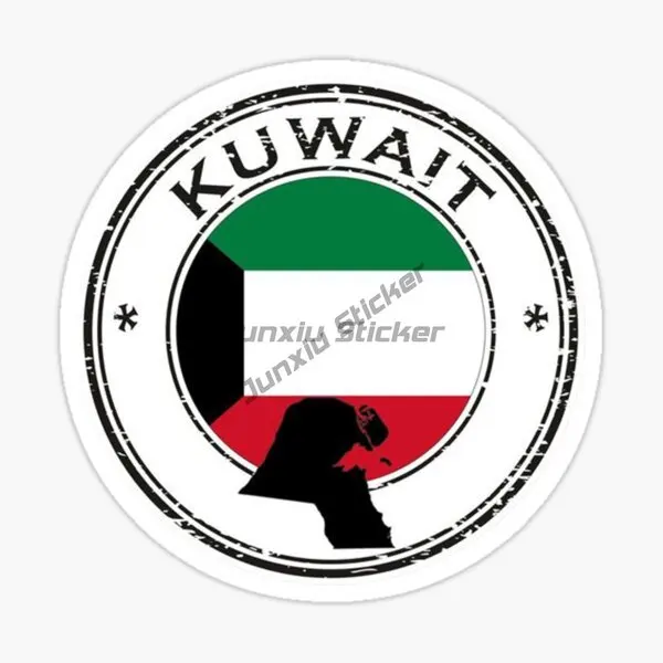 KWT الكويت العلم خريطة شعار مل - مراجعة Car Accessories Kuwait وسعره