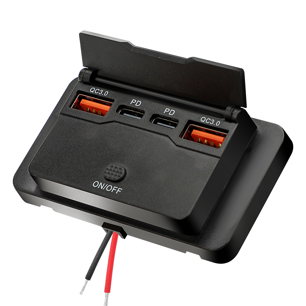 شاحن سيارة USB-C بـ 4 منافذ 12 - مراجعة Car Accessories Thailand وسعره
