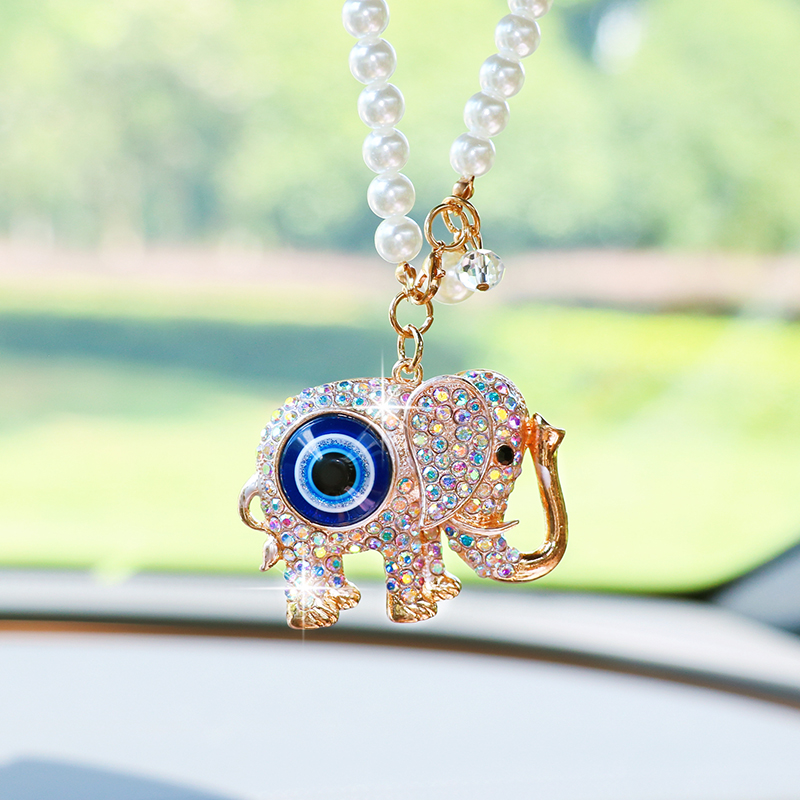 الإبداعية حجر الراين الفيل سيا - مراجعة Car Accessories Evil Eye وسعره