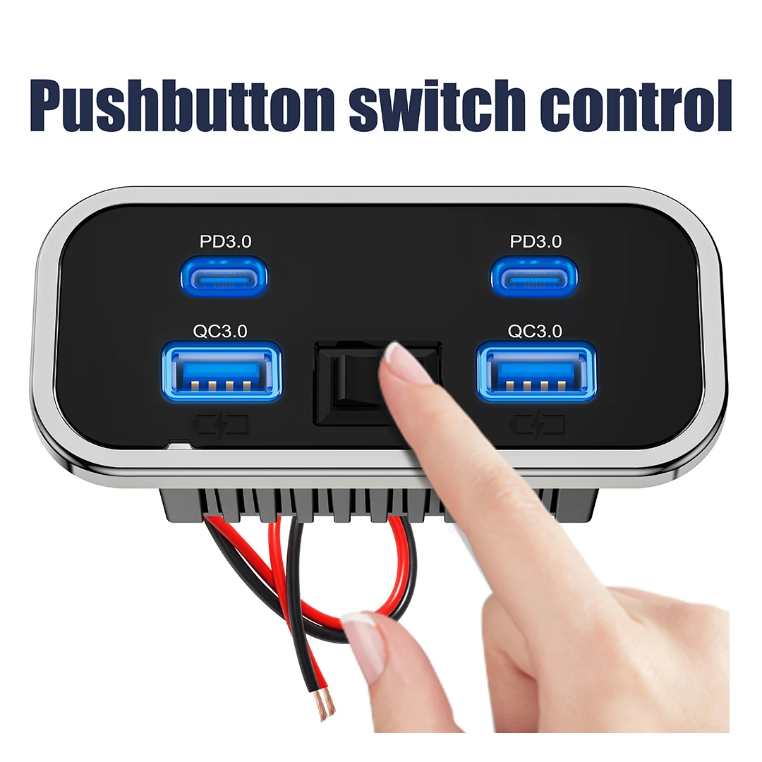 12 فولت-24 فولت 4 منافذ المزدو - مراجعة Car Accessories Thailand وسعره