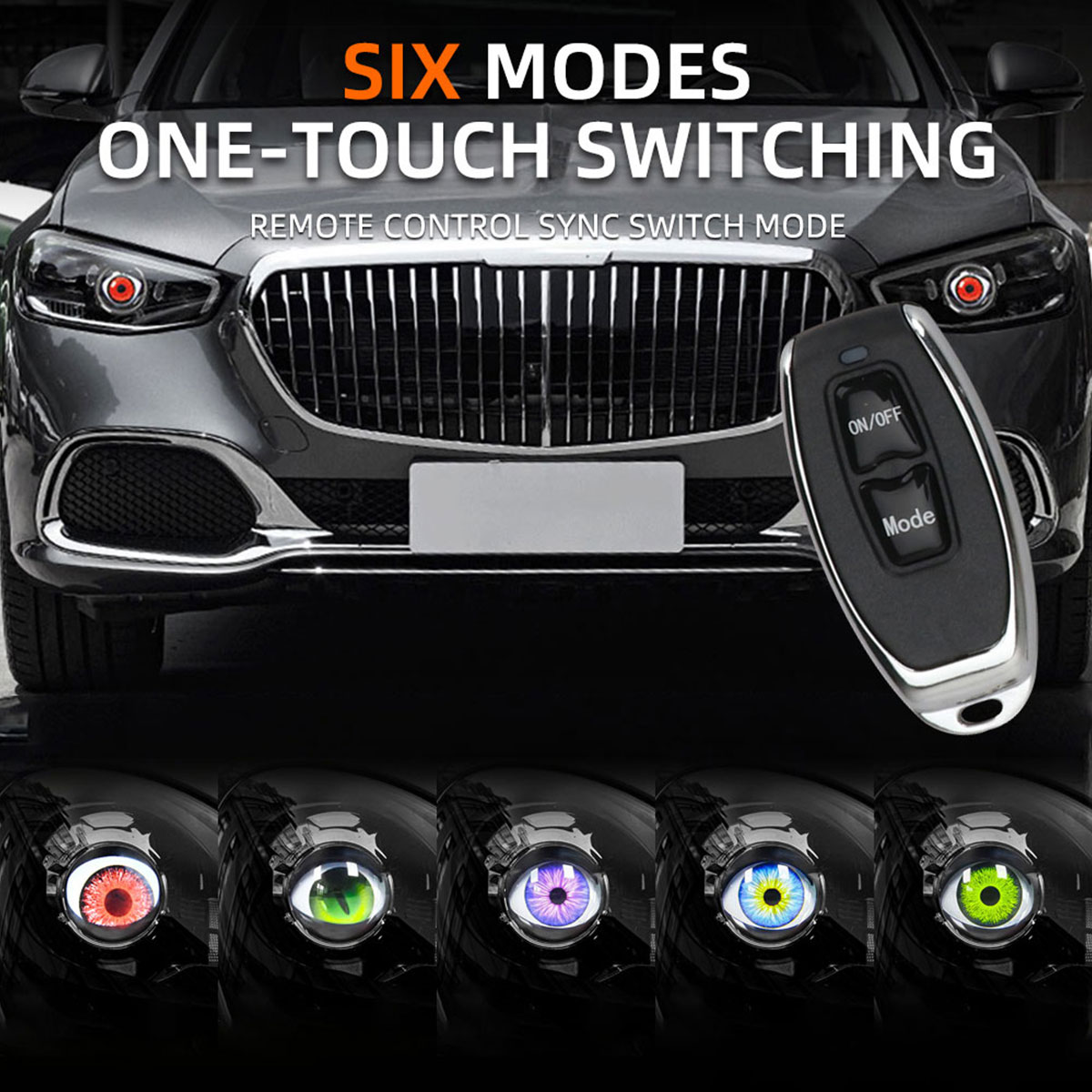 3 بوصة سيارة LED عيون الشيطان  - مراجعة Car Accessories Evil Eye وسعره