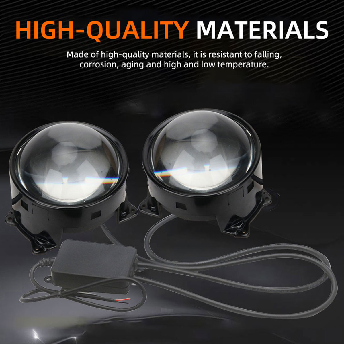 3 بوصة سيارة LED عيون الشيطان  - مراجعة Car Accessories Evil Eye وسعره