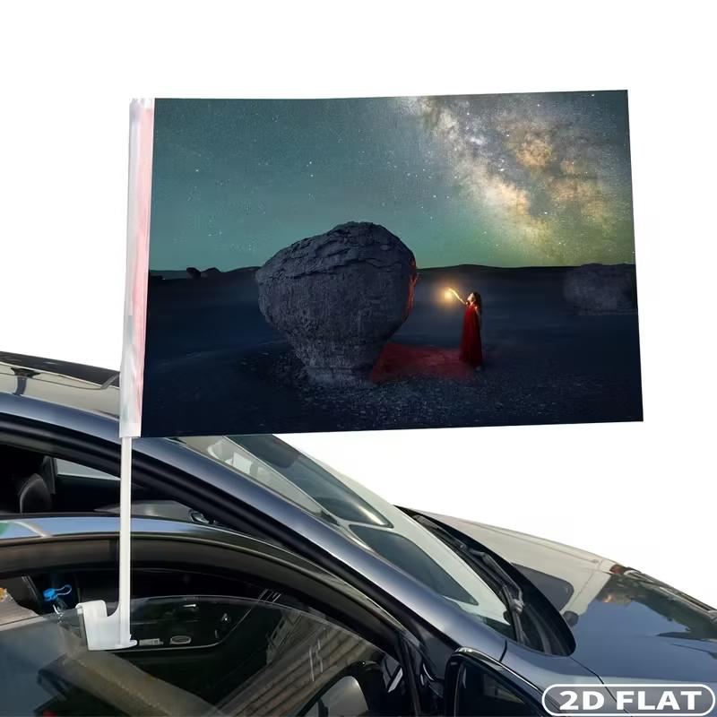 علم سيارة مسطح ثنائي الأبعاد م - مراجعة Car Accessories Banner وسعره